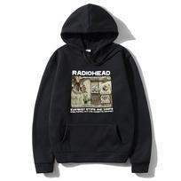 Radiohead 2000 Hip Hop Rock Grupės Gobtuvėlis Megztinis Muzikinio Albumo Spaudiniai Gobtuvėliai Viršutiniai Drabužiai Vyrai Moterys Punk Gerbėjo Dovana Megztiniai Gatvės Drabužiai S