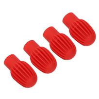 4Pcs Silicone Drumstick Tips Silent Practice Drum Mute Dampener Percussion AccessoriesRed