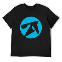 Aphex twin alternative style logo in blue T-Shirt vintage Blouse vintage anime shirt essential t shirt black t-shirts for men S juoda