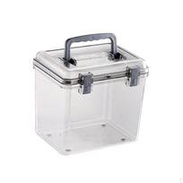 Camera Carrying Case with Handle Clear Waterproof Storage Box for SLR Gear 20cmx16cmx18cm