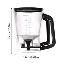 Pancake Batter Dispenser 1L Funnel Shape Handheld Shaker Cupcake Batter Dispenser For Kitchen Cooking Baking Cupcake Sauce