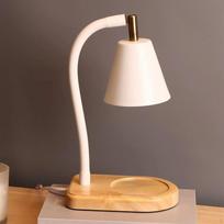 Nightlight Fragrance Diffuser Waxing Burner Adjustable Wooden Base Wax Melting Lamp for Bedroom balta