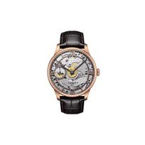 TISSOT Tourelles kolekcijos rankinio mechaninio judesio vyriški laikrodžiai Laikrodis 42mm Sidabrinis ciferblatas Nerūdijančio plieno korpusas T099.405.36.418.00 Transparent Watch Dial