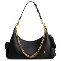 Coach Kišeninė Juliet 30 Odinė Didelė Rankinė per Petį Moteriškos rankinės Juoda Auksinė CDZ70-B4BK Basic Set (Bag+Dust Bag)