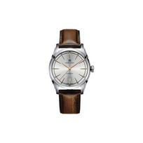 Hamilton American Classic serijos automatinis mechaninis laikrodis, atsparus vandeniui iki 50 m, 42 mm, juodas ciferblatas, nerūdijančio plieno korpusas, odinis dirželis H42415551 Regular Watch Box,Silver Dial H42415551