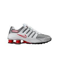 Nike Shox NZ Unisex sportbačiai Balti University-Red-Black-Metallic-Silver 378341-104 43