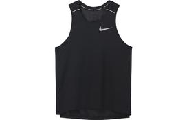 Nike vyriški juodi marškinėliai be rankovių, apvalia iškirpte, ploni, tiesaus kirpimo AJ7563-010