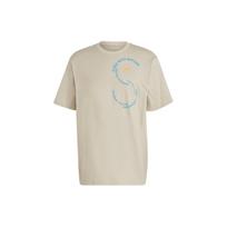 Adidas X Stella McCartney Co-Branded Sportswear Tee With Letter Print Unisex Tops Yellow Green IA7710 XS