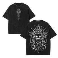 Hollow Knight Metal Graphic Print Tshirt Unisex Metroidvania Video Game Metalhead Fan Gift Vintage Gamer Streetwear Apparel S