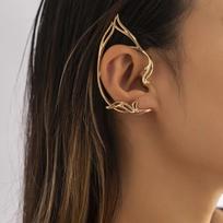 Fairy Ear Cuff Petite Earring for Women Simple Hollow Cat Ears Outline Elf Ear Clip Classic Single No Piercing Earrings Party