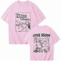 Fashion Y2K Tops Noah Kahan Stick Season Tshirt Hot Sales Unisex and Women Summer Clothing Casual Loose Street Wear Unisex S