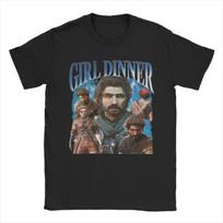 Girl Dinner Gustave Clair Obscur Expedition 33 T Shirts Unisex Cotton Funny TShirts Crew Neck Tee Shirt Short Sleeve Tops Party S