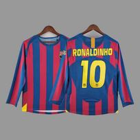 Retro Football Clothes Classic Nostalgic Replica Thai Version Jersey Match Long-sleeved Sportswear L