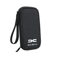 Car Data Cable Organizer U Disk Storage Bag Key Bag For Dacia Logan Sandero Duster Lodgy Spring Jogger Dokker Stepway Bigster RS