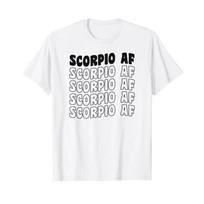 Scorpion AF 60s 70s Retro Vintage Style Shield T Shirt White vintage Washed Unisex Comfortable fashion Slightly S įvairiaspalvis