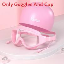 Professional Swim Goggles For Adults With Antifog Clear Pc Lenses And Silicone Cap For Training Pink