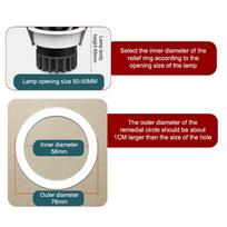 LED Spotlight Downlight O Rings Lampshade Ring Adapter Concealed Spacer Shims Washer Light Stand Gaskets DIY Accessories