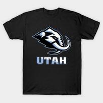 Men Black Print T-shirt Utah Mammoth No-Cut Transfer Paper Print Cotton Tshirt S įvairiaspalvis