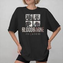 Unisex Women Graphic Printed Bloodbornes Hunter game T Shirt Tee Pure Cotton  Tshirts Clothes S