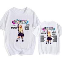 Avril Lavigne Greatest Hits 2025 Tour Tshirt Short Sleeve Cotton Summer Tshirt High Quality Unisex Streetwear UnisexWomen Clothes S