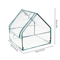 Greenhouse Replacement Cover Transparent PVC Greenhouse Plant Protection Outdoor Plant Sheeting Cover With Rolling Shutter Door