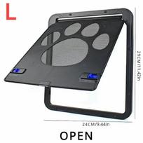 Secure Lockable Pet Door For Dogs Cats Outdoor Window House Gate Easy Install Screen Enter Freely Pretty Garden Design Fashion