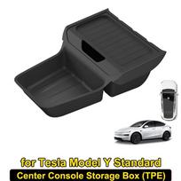 Easy Clean Scratch TPE For Tesla Model Y Standard Version 2025 Lower Center Console Storage Organizer Insert Tray Accessories