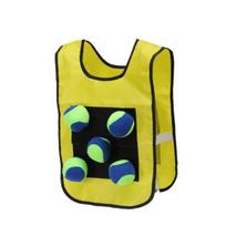 Stick Ball Vest Dodgeball Game Interactive Throwing Soft Balls Parent-Child with 5 Ball Toy Kids
