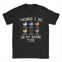Men's Chicken Stardew Valley T Shirts 100% Cotton Clothing Casual Short Sleeve O Neck Tees Gift Idea T-Shirts S įvairiaspalvis
