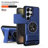 For Magsafe Magnetic Fold Holder Phone Case For Samsung S26 Ultra S24 Plus S23 FE S22 S24 Military Armor Camera Protection Cover Galaxy S26