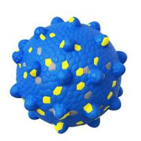 Spiky Dog Ball Quiet Dog Chew Toy Ball Puppy Teething Ball Dog Teeth Cleaning Toy for Aggressive Chewers Small Medium Large Dogs S mėlyna