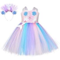 Kids Ballet Tutu Skirt with Decorative Headband, 4-5 Years, 120 cm, Multicolor 140cm įvairiaspalvis