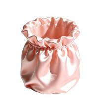Pen Holder Large Capacity Makeup Brush Storage Holder with Soft Pink Satin Texture Design Stable Base Organizer for Home Dormitory rožinė