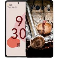 Luxury TPU Phone Case For Google Pixel 9 8 8A 7 7A 6 Pro XL 6A 5G Baseball Black Soft Back Cover For Pixel 6
