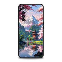 Japanese Anime Landscape Art Case For Realme 12 11 10 9 8 5G 7 6 GT5 GT3 GT2 Pro C21 C25 C35 For Realme GT Neo 2 3 3T 5 Cover For Realme 6