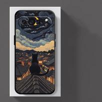 Van Gogh Starry Night Cat Funda Phone Cover Case for Google Pixel 10A 6a 8a 9a 10 9 Pro XL 7a 6 7 8 Pro Google Pixel 6a