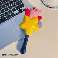Cute Cartoon Kirby Air Cushion Combs Scalp Massage Comb Hair Brush Cartoon Anti Tangle Anti-static Comb Hair Care Styling Tools 8.5x20cm