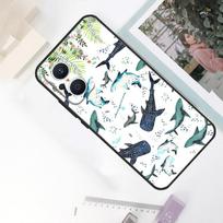 Cartoon Shark Case For OPPO Reno 8 7 6 5 4 Lite 10 Pro 11F 4Z 5Z 8T OPPO Find X2 X3 X5 Lite X6 Pro Cover For OPPO Find X5 Pro