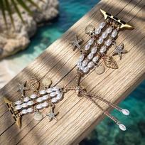 Bohemian Pearl Strap for All Apple Watch Models - Women's Fashionable Watch Band 38/40/41/42mm auksas