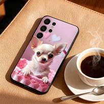 T-Tiny C-Chihuahua C-Cutie Phone Case For Samsung S25,S24,S21,S22,S23,S30,Ultra,S20,FE,Lite,10,9,Black Cover Samsung S105G