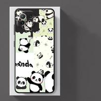 Cartoon Cute Panda Case for Xiaomi Poco F8 C61 M3 M4 M7 Pro F3 C75 F1 C71 X3 X4 X5 X7 Pro M5 C50 Funda Phone Cover Poco F3