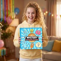 Mystery Countdown Calendar Storage Box Dual Purpose Decorative Gift Packaging Box with Nine Mystery Styles for Organization and Display One Size