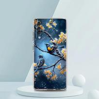 Transparent Phone Case for Samsung Galaxy A16 A14 A12 A22 A24 A42 A02 A06 A20 A30 A40 Soft TPU Cover Flower Floral Bird Pattern for Samsung A10