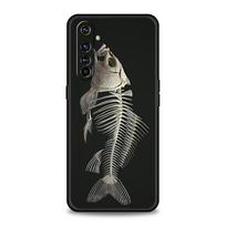 Fish Bone Soft TPU For Realme 13 12 11 10 9 Pro Plus GT3 GT2 C21 C25 C35 C53 C55 C67 Pro 5G Phone Case Cover Fundas Capas Bags for realme c21