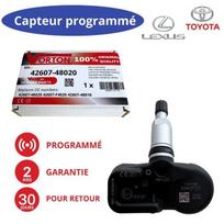 Capteur TPMS préprogrammé 433MHz pour Toyota / Lexus (Réf. 42607-48020 / PMV-C215)