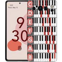 Phone Case Cover for Google Pixel/9/8/7/6/7A/6A/Pro Shockproof Soft TPU 9/Pro/XL Shell Capas Fundas Keyboard Synthesizer Music for Pixel 6