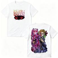 2026 Anime Jojo Bizarre Adventure Kira Yoshikage Killer Queen Eyes T-shirt Men's Women Fashion Cotton Short Sleeves T Shirt Tops 4XL