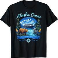Matching Family Friends and Group Alaskan Alaska Cruise T-Shirt S įvairiaspalvis