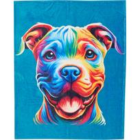 Tapestry fleece blanket for pitbull puppies dawhud direct 75x100 juoda