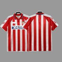 Atletico Madrid vintažiniai marškinėliai futbolo apranga klasikinis nostalgiškas replika Sua Torres Griezmann ilgomis ir trumpomis rankovėmis marškinėliai S